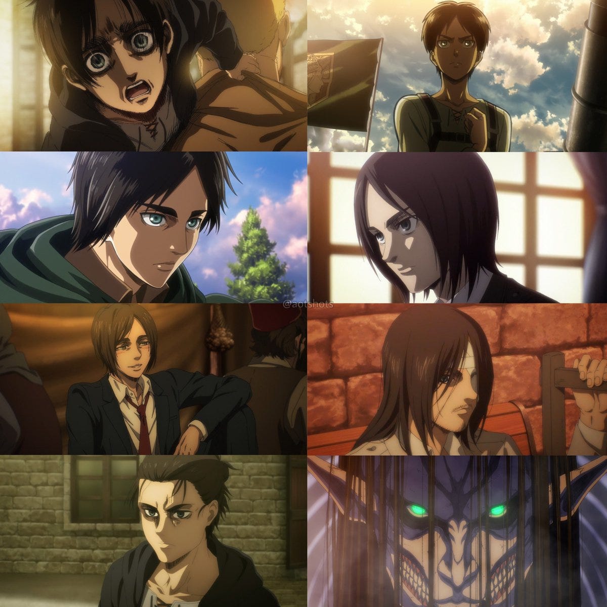 Attack On Titan on Twitter: "Evolution of Eren Yeager  https://t.co/PhShUPJ9bc" / Twitter