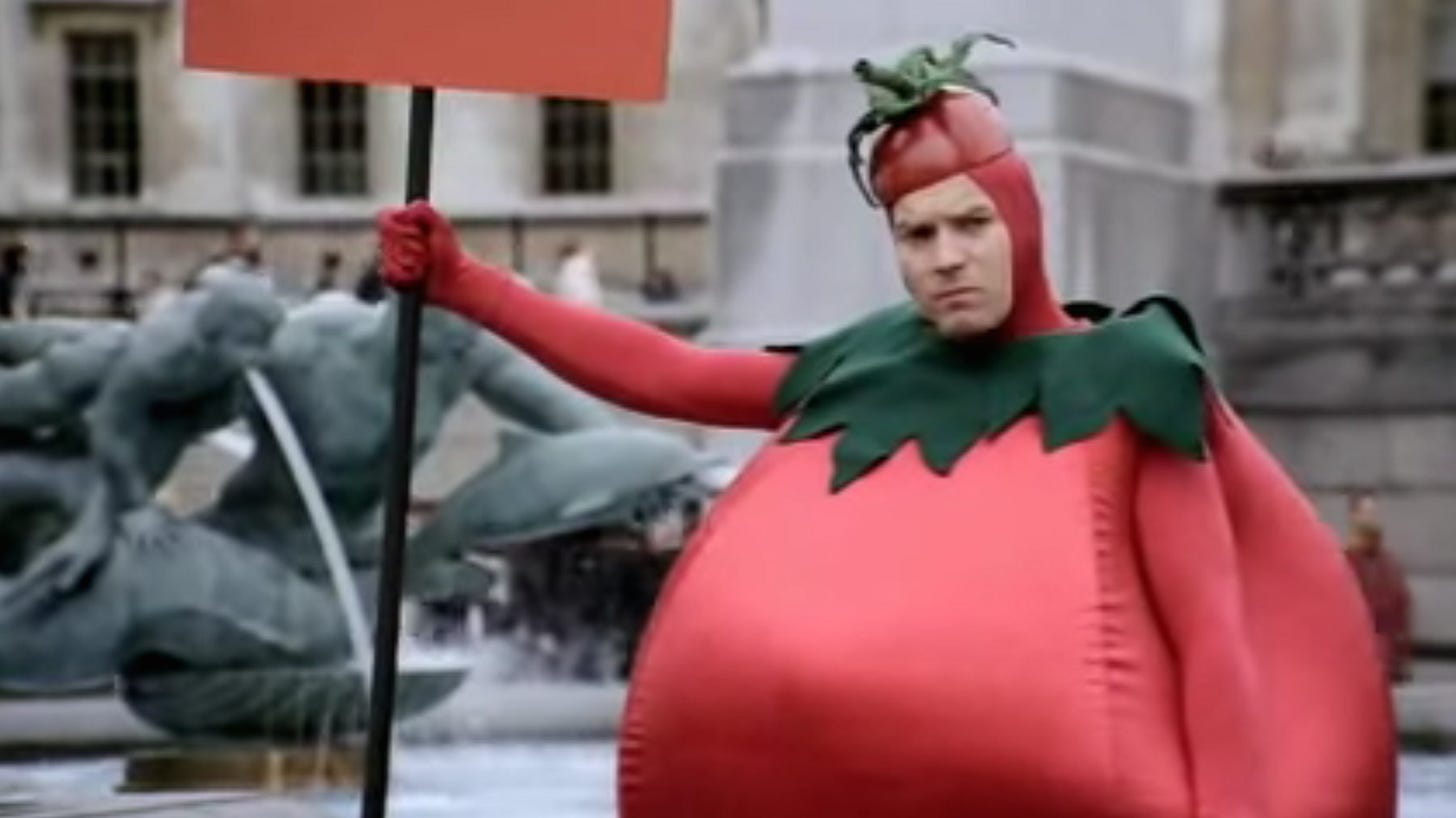 Film4 on X: "Ewan McGregor dressed as a tomato, when we went free-to-air  back in 2006. #ThrowbackThursday https://t.co/cedltJSgjq  https://t.co/wLk69GdgIZ" / X