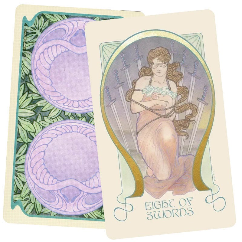 Ethereal Visions Tarot – Art Nouveau tarot with gold accents