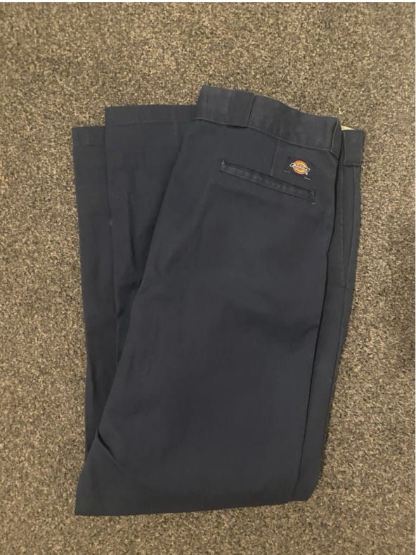 A pair of pants on carpet
Description automatically generated A pair of pants on carpet
Description automatically generated