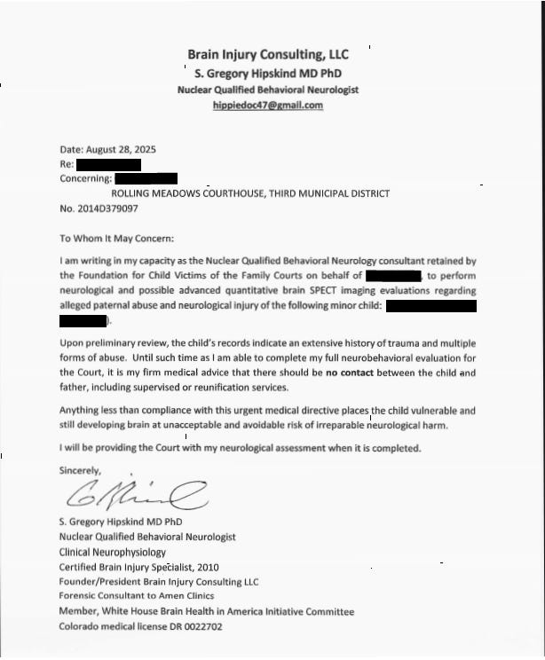 Judge Defies Brain Doctor: Cook County Judge O’Donnell ignores warnings and hands a boy to his abuser. Outrage demands federal action.