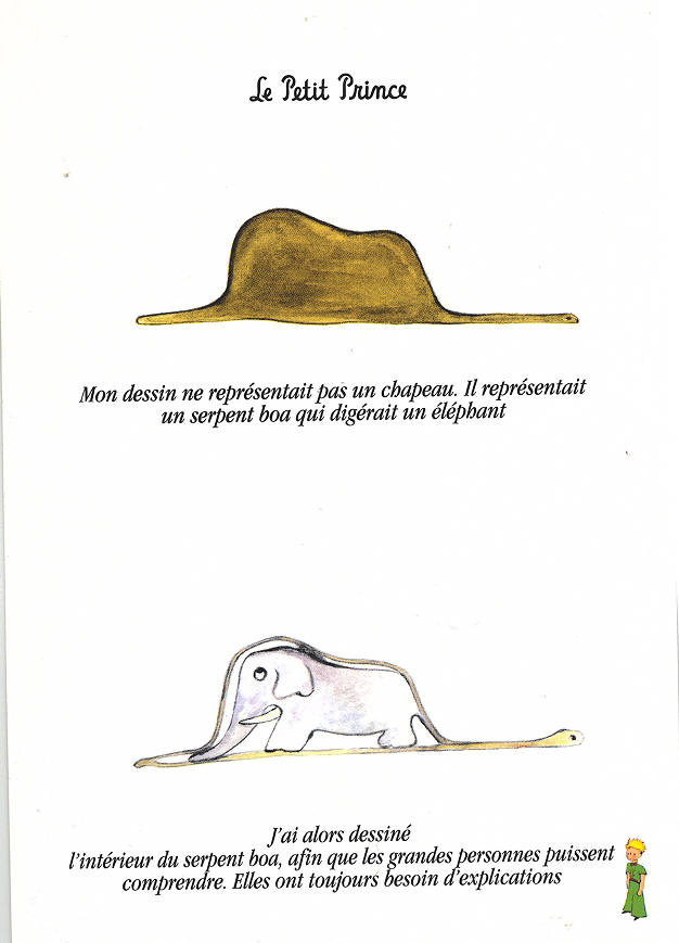 Le Petit Prince, Elephant Drawings - nppc0029ca - Little Prince -  Northport-East Northport Public Library - New York Heritage Digital  Collections