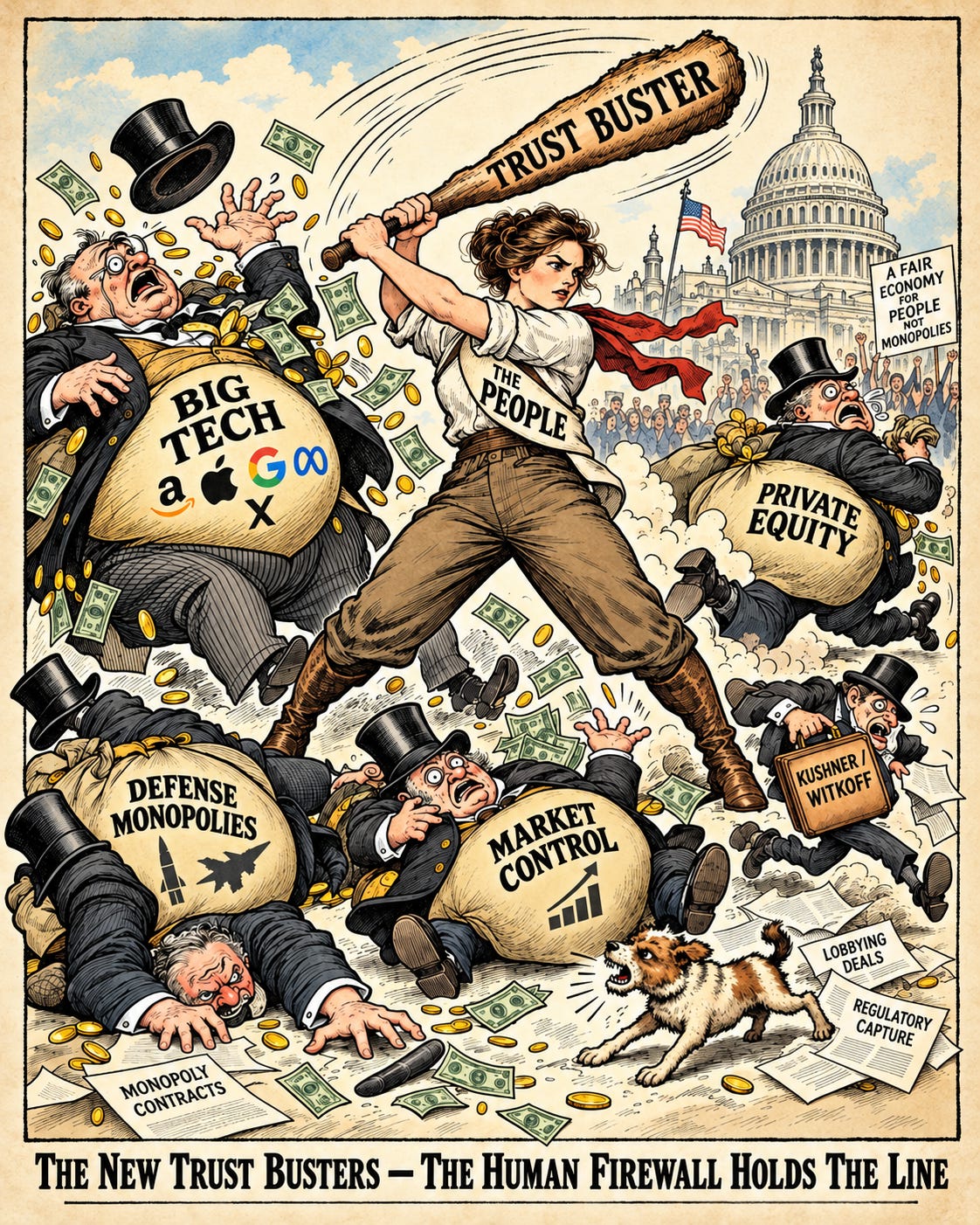 THE HUMAN FIREWALL: THE ROBBER BARONS ARE BACK — AMERICA NEEDS TRUST ...