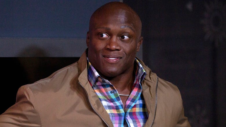 Bobby Lashley looking to the side
