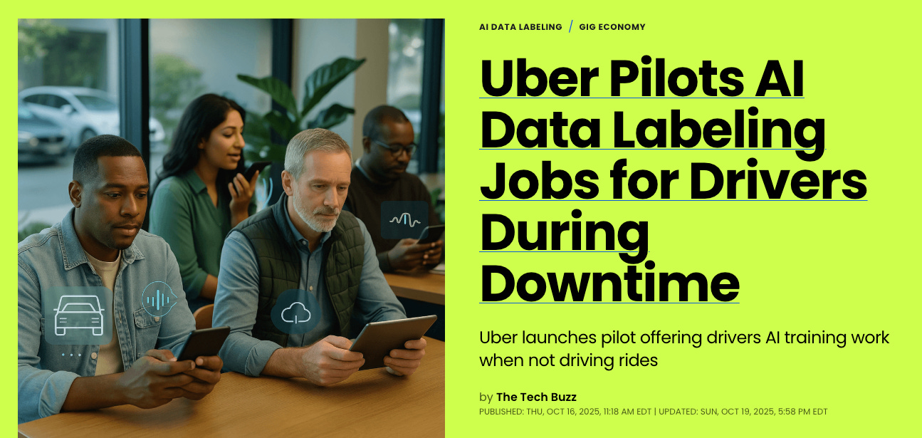 讀者回函]零工經濟的「升級」，還是數位剝削的「新瓶舊酒」：Uber 司機兼職AI 數據工能走多遠？