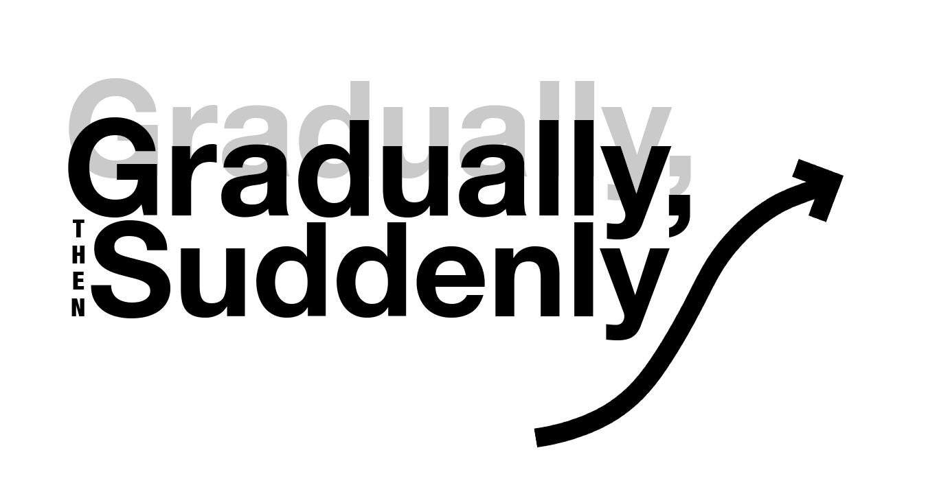Gradually, Gradually, then Suddenly | Gradually, Gradually then Suddenly