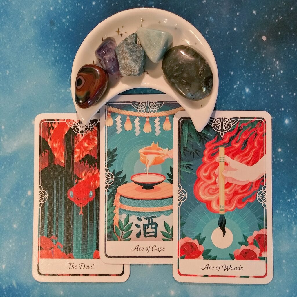 A Message from the Universe ~ An Overflowing Cup, Tarot of the Divine Cards A Message from the Universe ~ An Overflowing Cup, Tarot of the Divine Cards