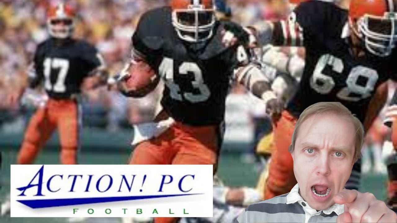 Action Football Sundays 1980 Cleveland Browns