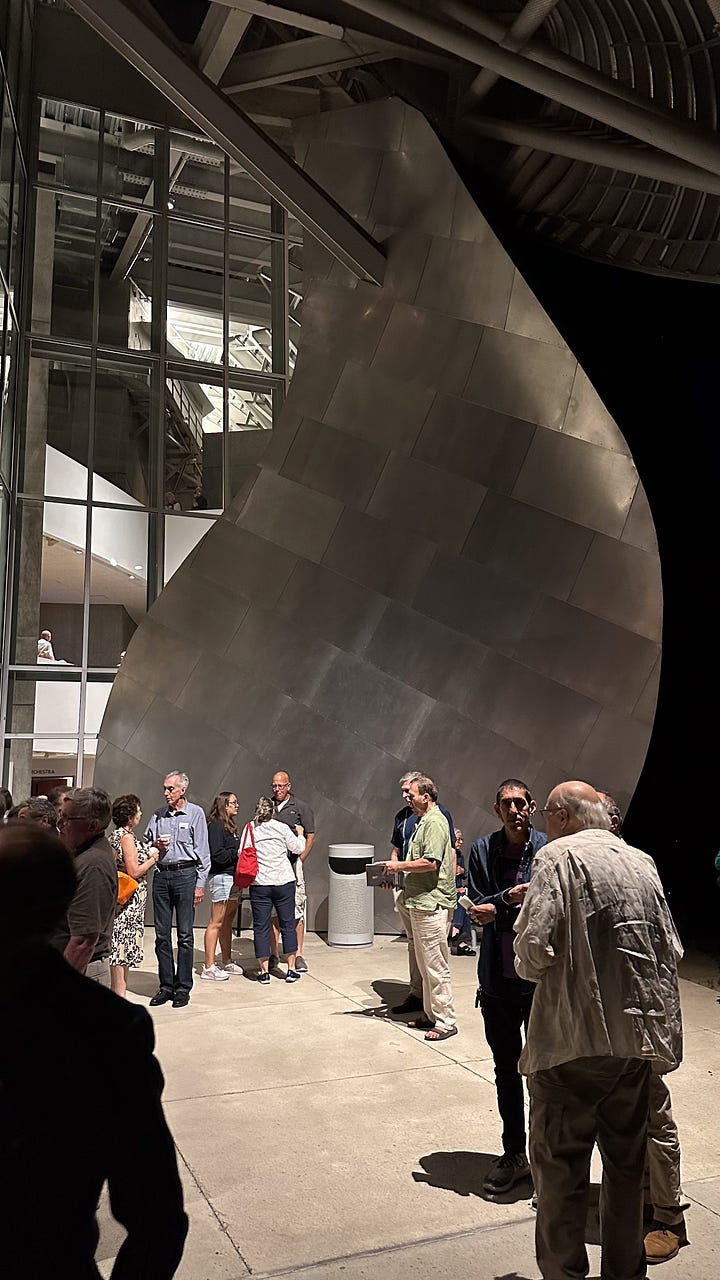Frank Gehry at Fisher Concert Hall