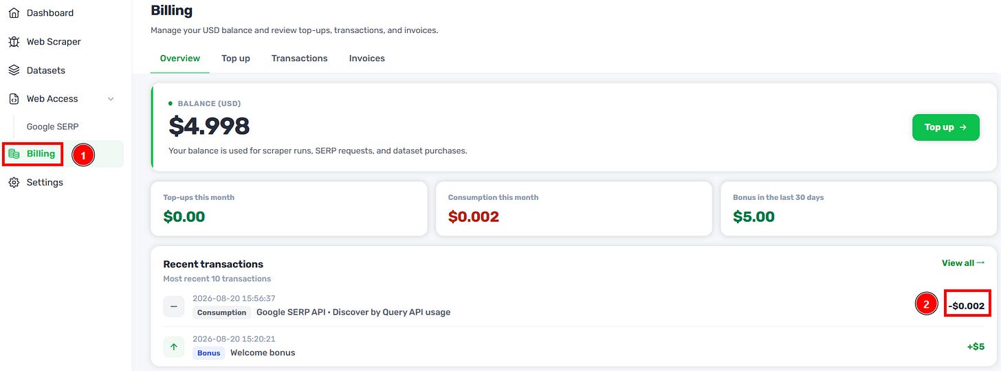The billing section by Federico Trotta The billing section by Federico Trotta