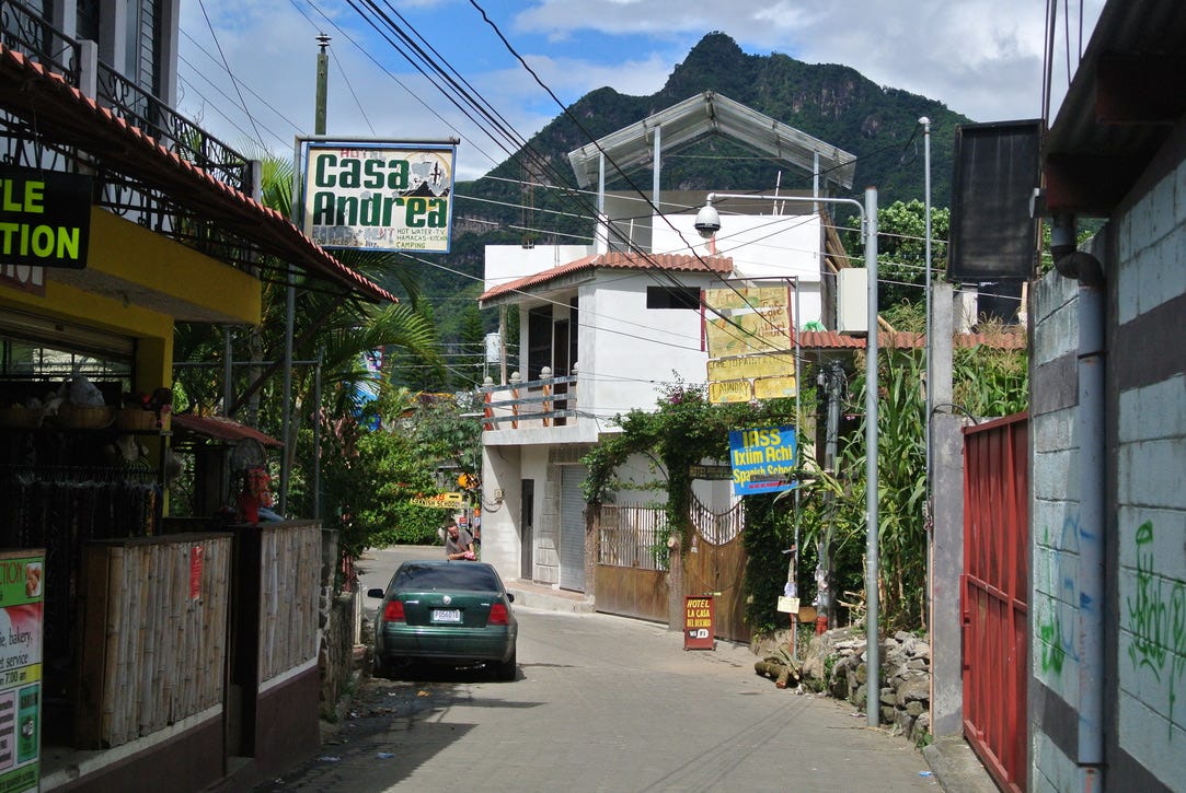 A street in San Pedro, Guatemala