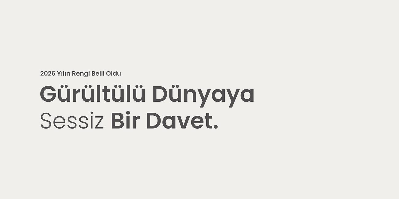 Pantone 2026 Yılının Rengi Belli Oldu "Cloud Dancer"