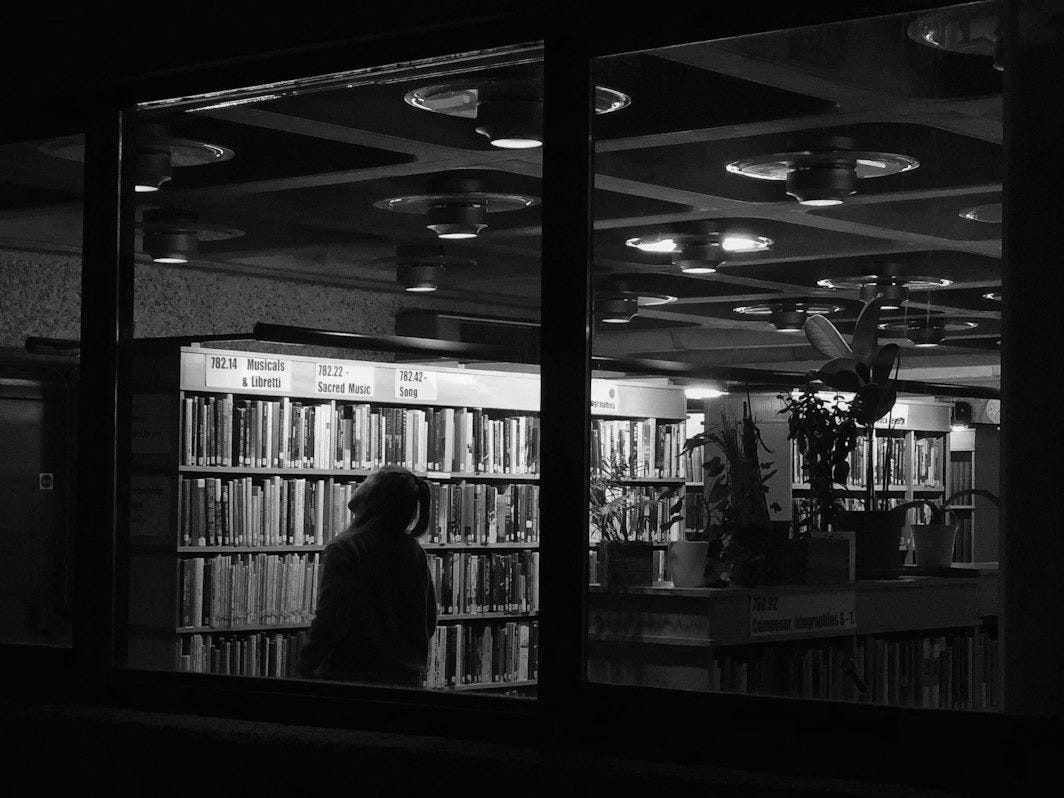 books on shelves inside room