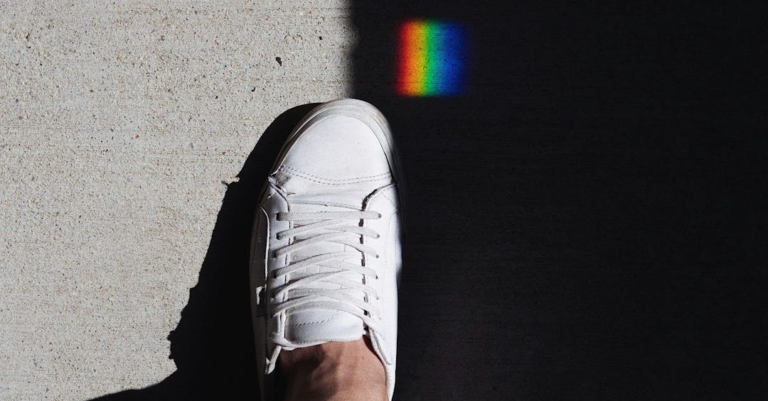 person wearing low-top sneaker