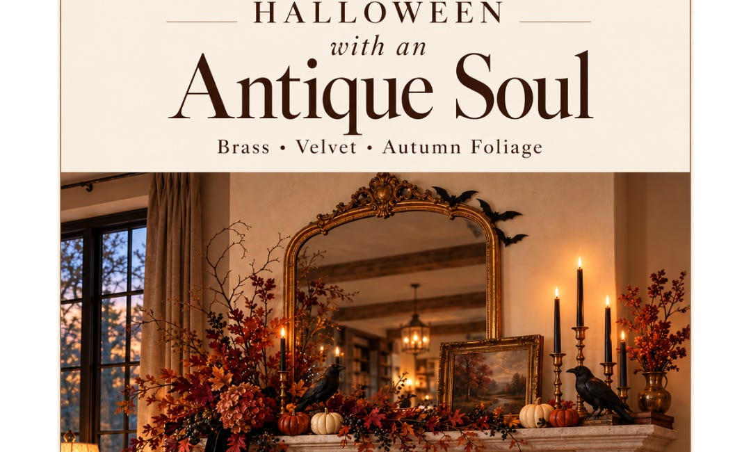 Get the Look: Vintage Halloween Mantel