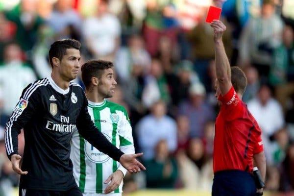 cristiano ronaldo gets flagged for fisting cordoba player 2015 cristiano ronaldo gets flagged for fisting cordoba player 2015