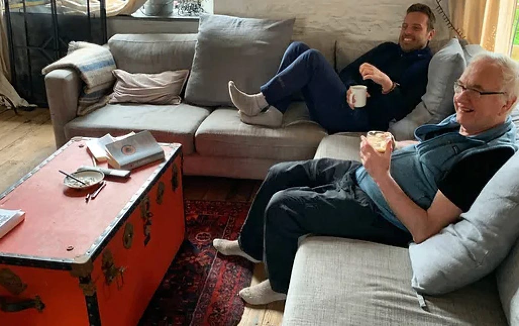 Coliving guests enjoyed time together in the shared living room at Life at Selgars.