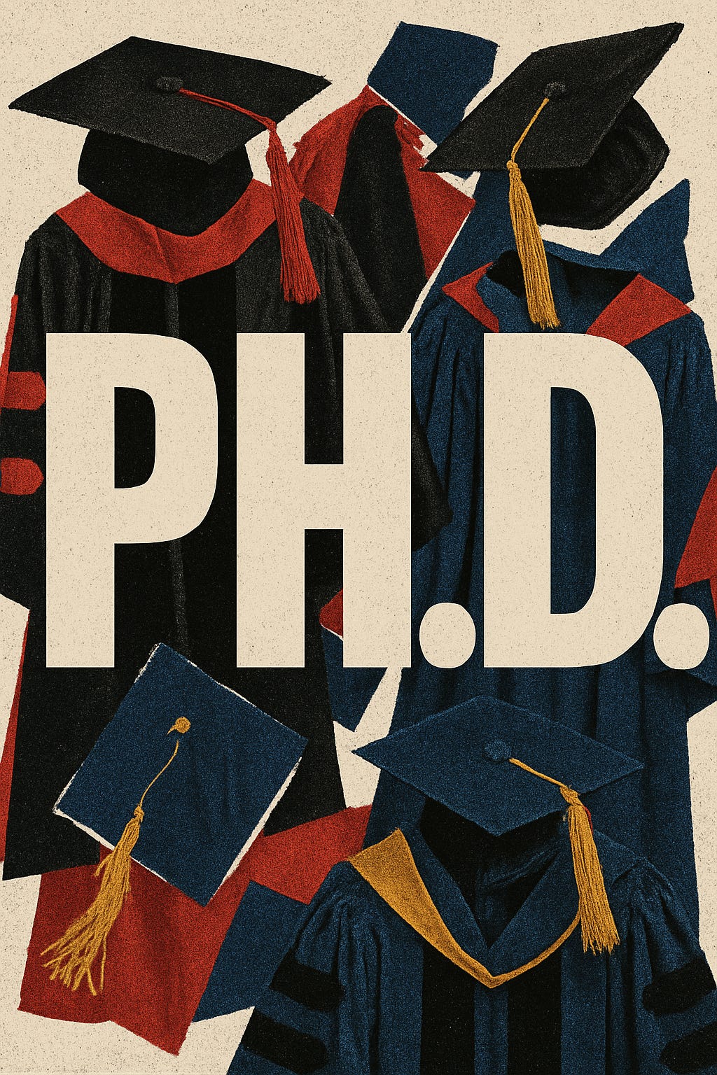 PHD with doctorate regalia in the background. PHD with doctorate regalia in the background.