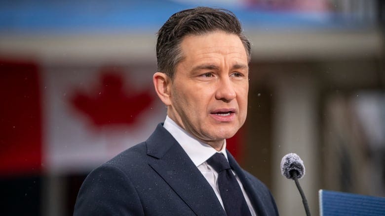 Poilievre won't say if he'll back tariffs on U.S.-bound oil to combat  Trump's 25% threat | CBC News