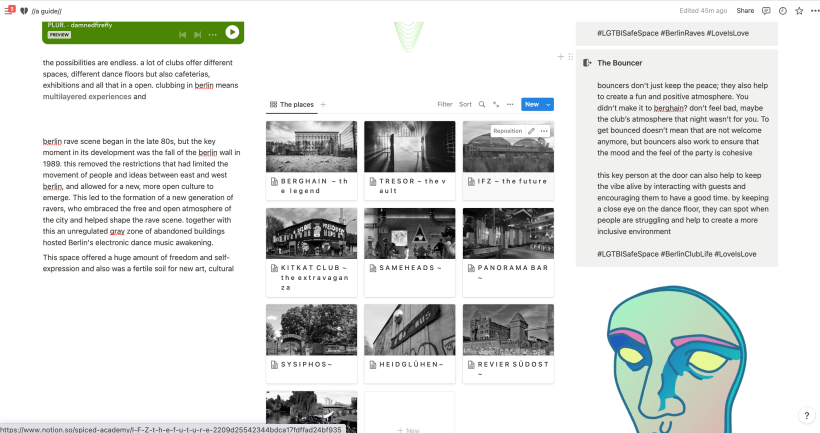 Proyecto de Notion: Berlin clubbing guide 2