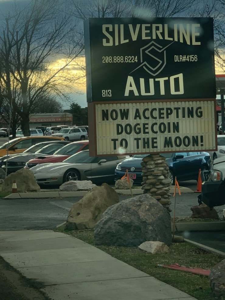 A car dealership announces that they're now accepting Dogecoin (To The Moon!)