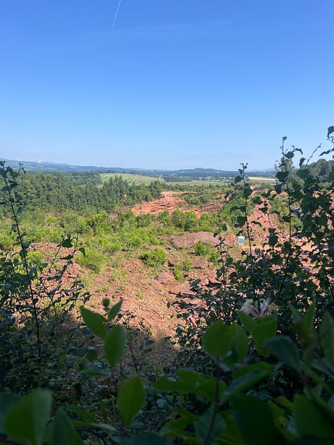 Corncockle Quarry, its hole and nature's reclamation