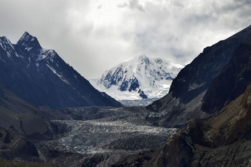 The Passu glacier in Pakistan's Gilgit-Baltistan region in June. The Passu glacier in Pakistan's Gilgit-Baltistan region in June.