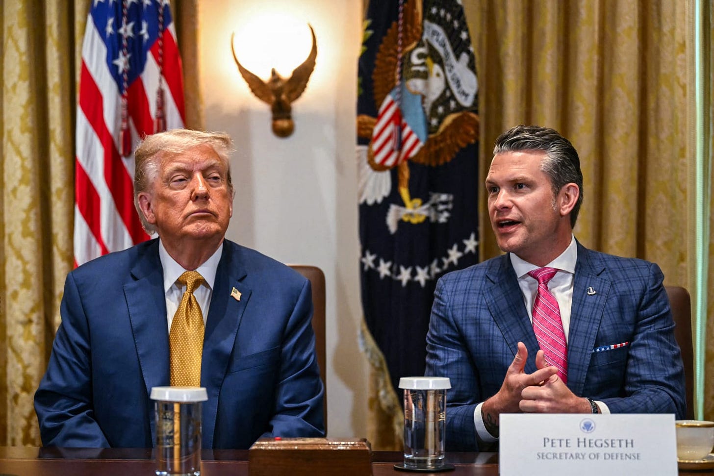 Trump says he'll attend Pete Hegseth's gathering of generals to tell them  'how well we're doing militarily'