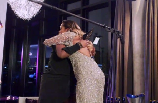 hugs at love and hip hop new york reunion 2015 hugs at love and hip hop new york reunion 2015