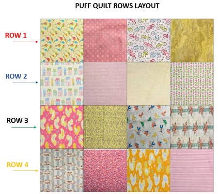 Puff Quilt Rows Layout