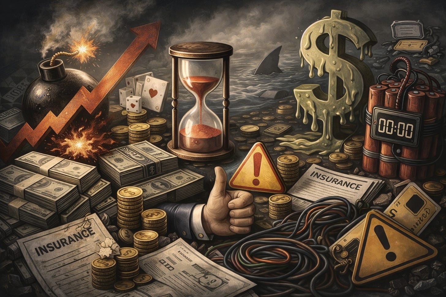 a painting of a man surrounded by money a painting of a man surrounded by money