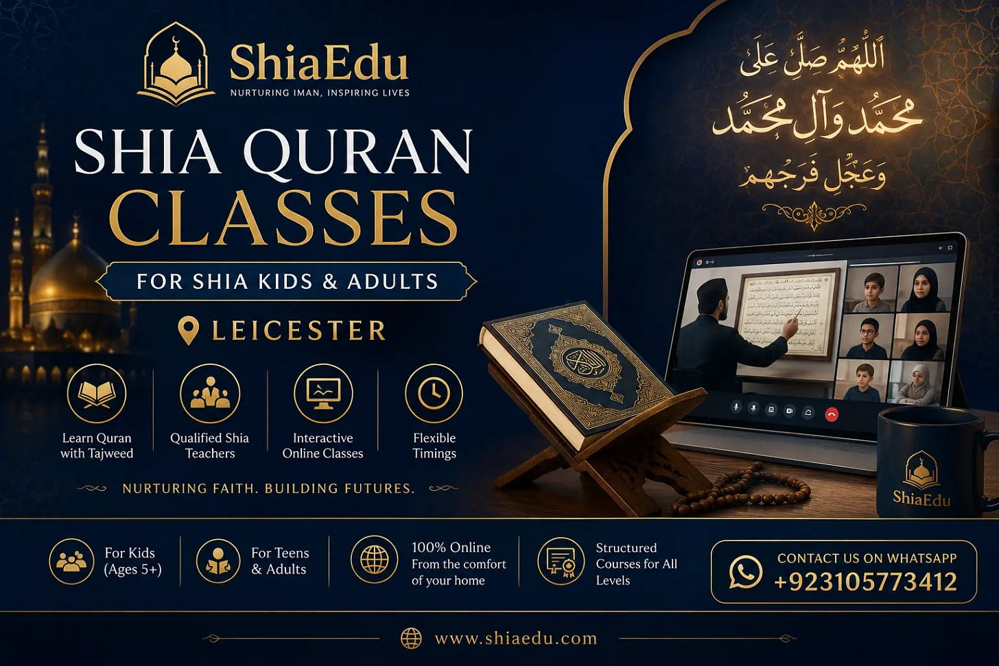 Shia Online Quran Teachers in UK  ShiaEdu Quran Academy online