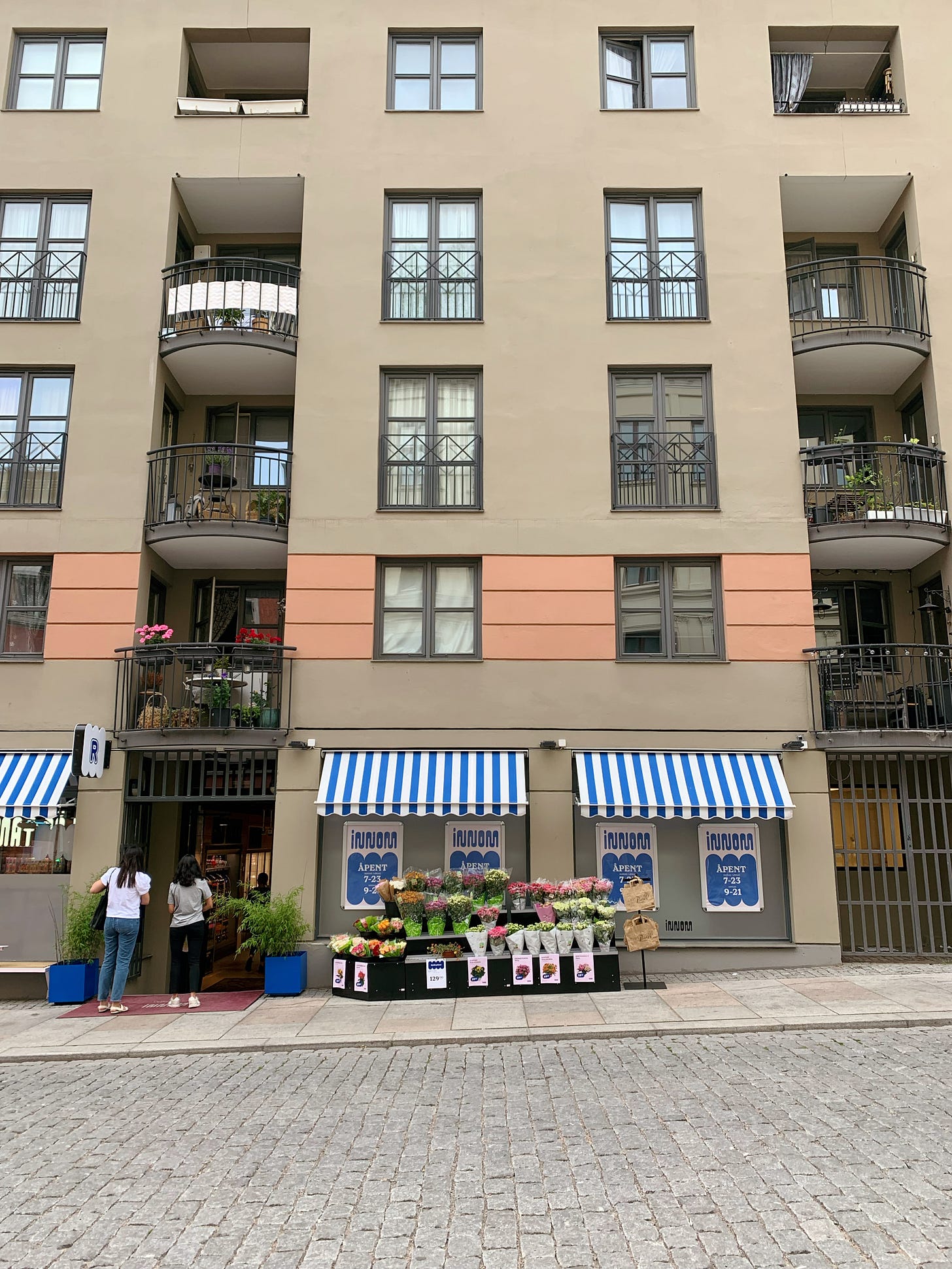 Flower shop storefront