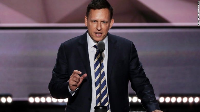 Peter Thiel disrupts Silicon Valley with RNC speech Peter Thiel disrupts Silicon Valley with RNC speech