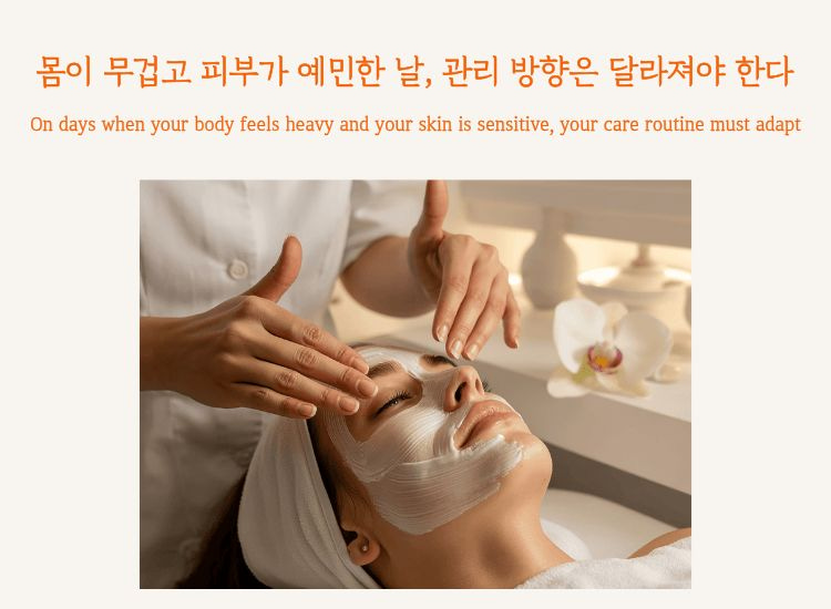 A woman receiving a facial treatment mask