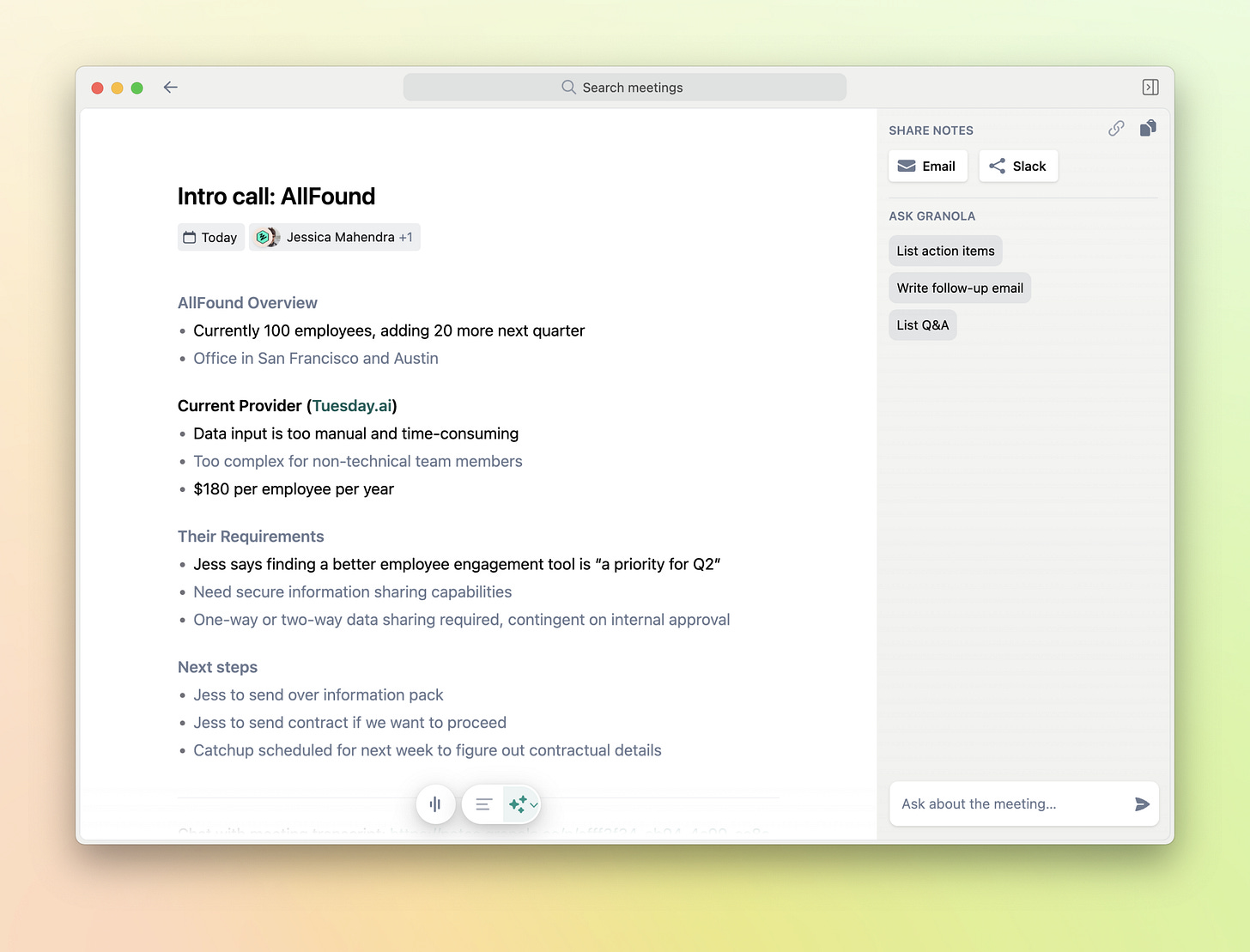 Granola debuts an AI notepad for meetings | TechCrunch Granola debuts an AI notepad for meetings | TechCrunch