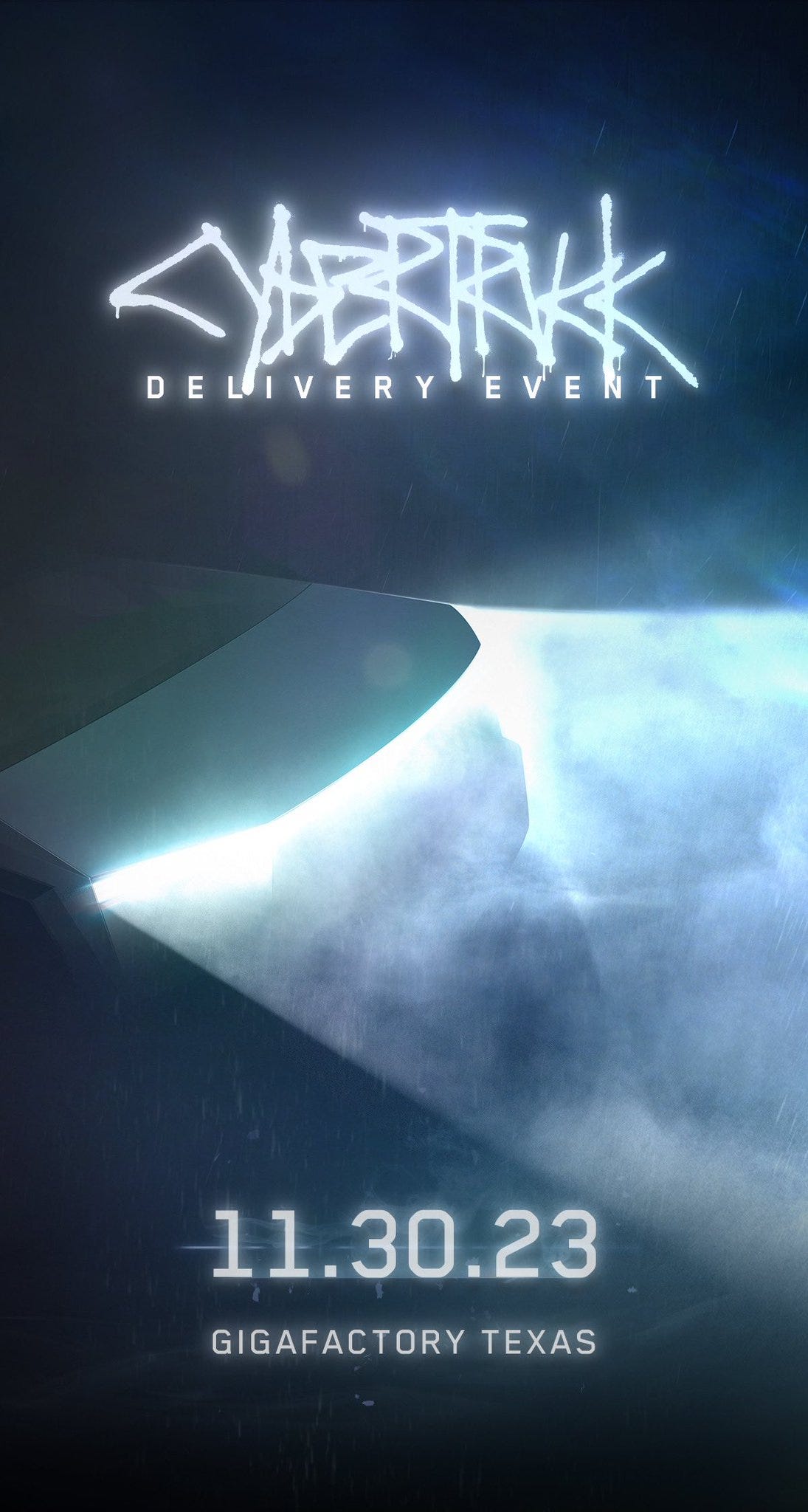 Cybertruck delivery event