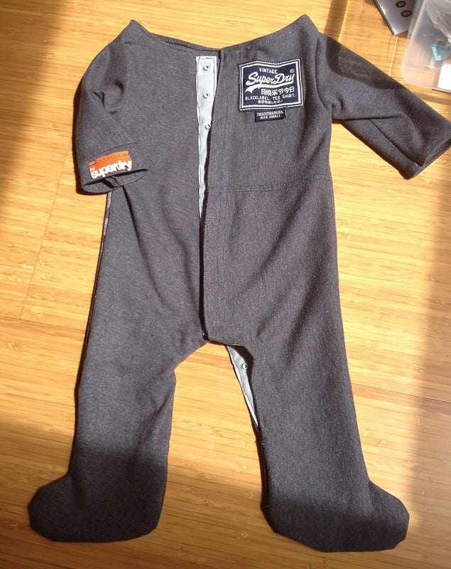 Superdry Baby Grow Front Superdry Baby Grow Front