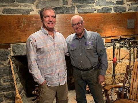 John Klar with Joel Salatin at Polyface