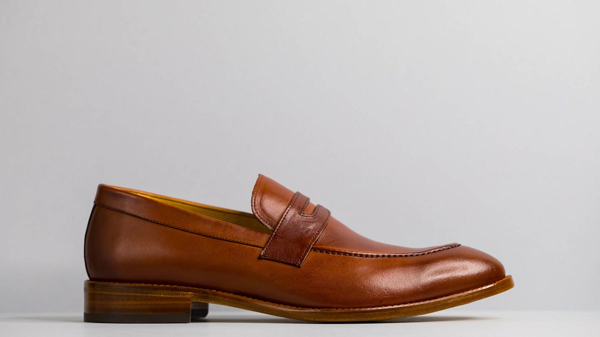 Beckett Simonon Dark Brown Leather Penny Loafers with Lug Sole BECKETT SIMONON MENS 12 D NEW LOAFERS ERIKSEN HORSEBIT SHOES  main image 2