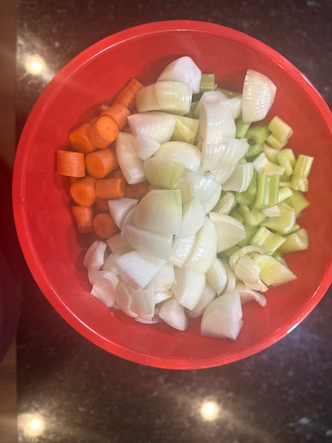 A photographic journey of the making of Kwanzaa Gumbo, from the beginning to the final bowl.