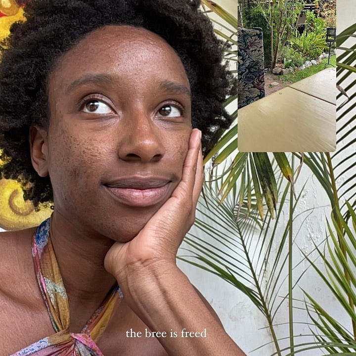 Black woman looking off into distance