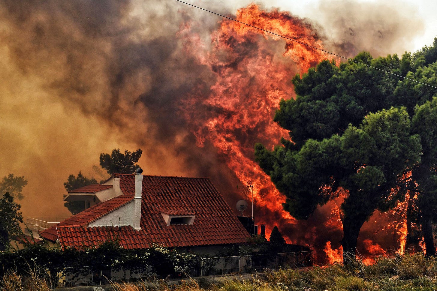 Photos of the Devastating Wildfires Outside Athens, Greece - The Atlantic