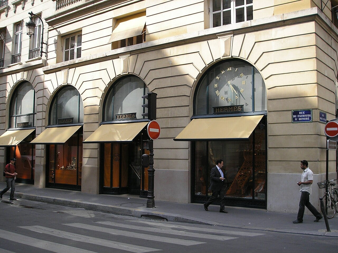 Hermès flagship location, 24 Rue du Faubourg-Saint-Honoré, Paris Hermès flagship location, 24 Rue du Faubourg-Saint-Honoré, Paris