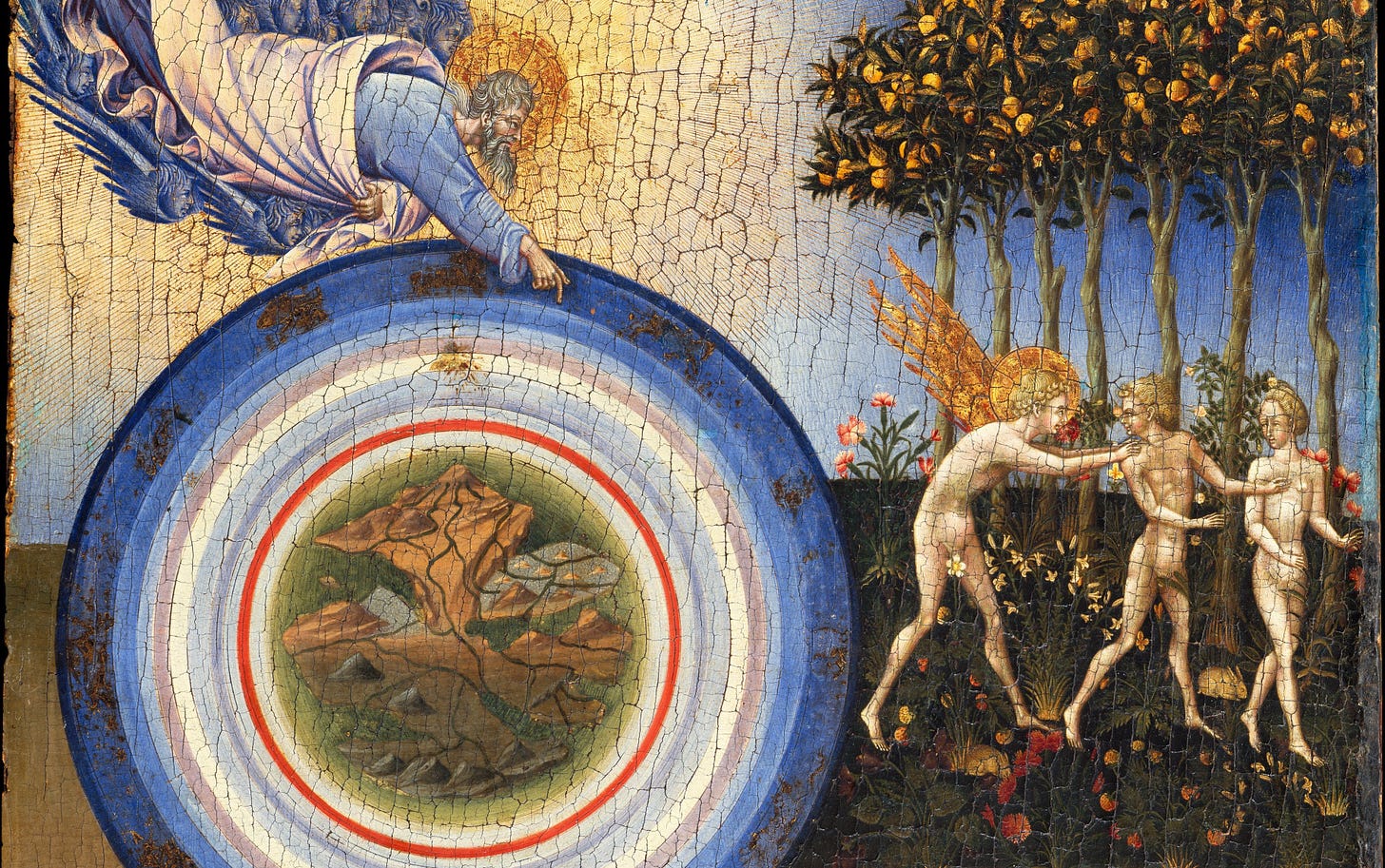 File:Giovanni di Paolo (Giovanni di Paolo di Grazia) (Italian, Udine 1487–1564 Rome) - The Creation of the World and the Expulsion from Paradise - Google Art Project.jpg - Wikimedia Commons File:Giovanni di Paolo (Giovanni di Paolo di Grazia) (Italian, Udine 1487–1564 Rome) - The Creation of the World and the Expulsion from Paradise - Google Art Project.jpg - Wikimedia Commons