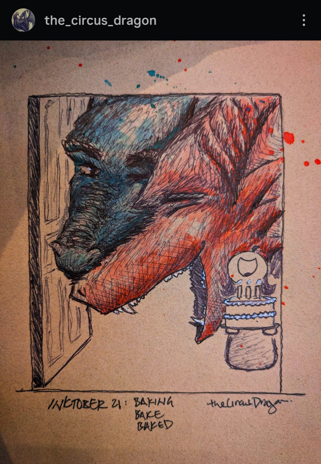The Inktober Collection - The Circus Dragon’s Substack
