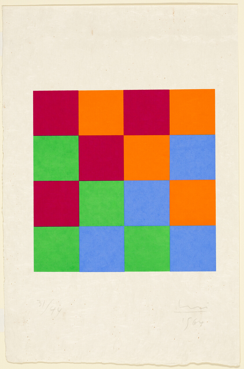 Max Bill, Composition, (color screenprint on Japanese paper), 1964, Edition of 44 [The Art Institute of Chicago, Chicago, IL. © Estate of Max Bill / ARS, New York / ProLitteris, Zürich]