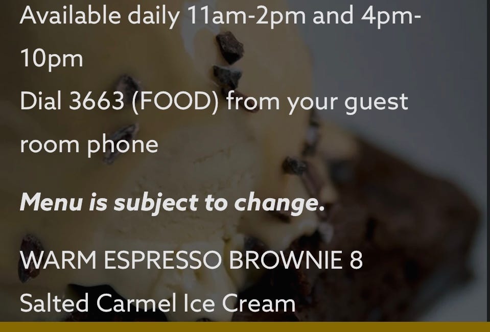 Governor’s Dessert