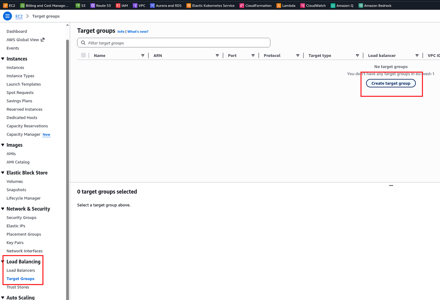 AWS: basic infrastructure setup for WordPress