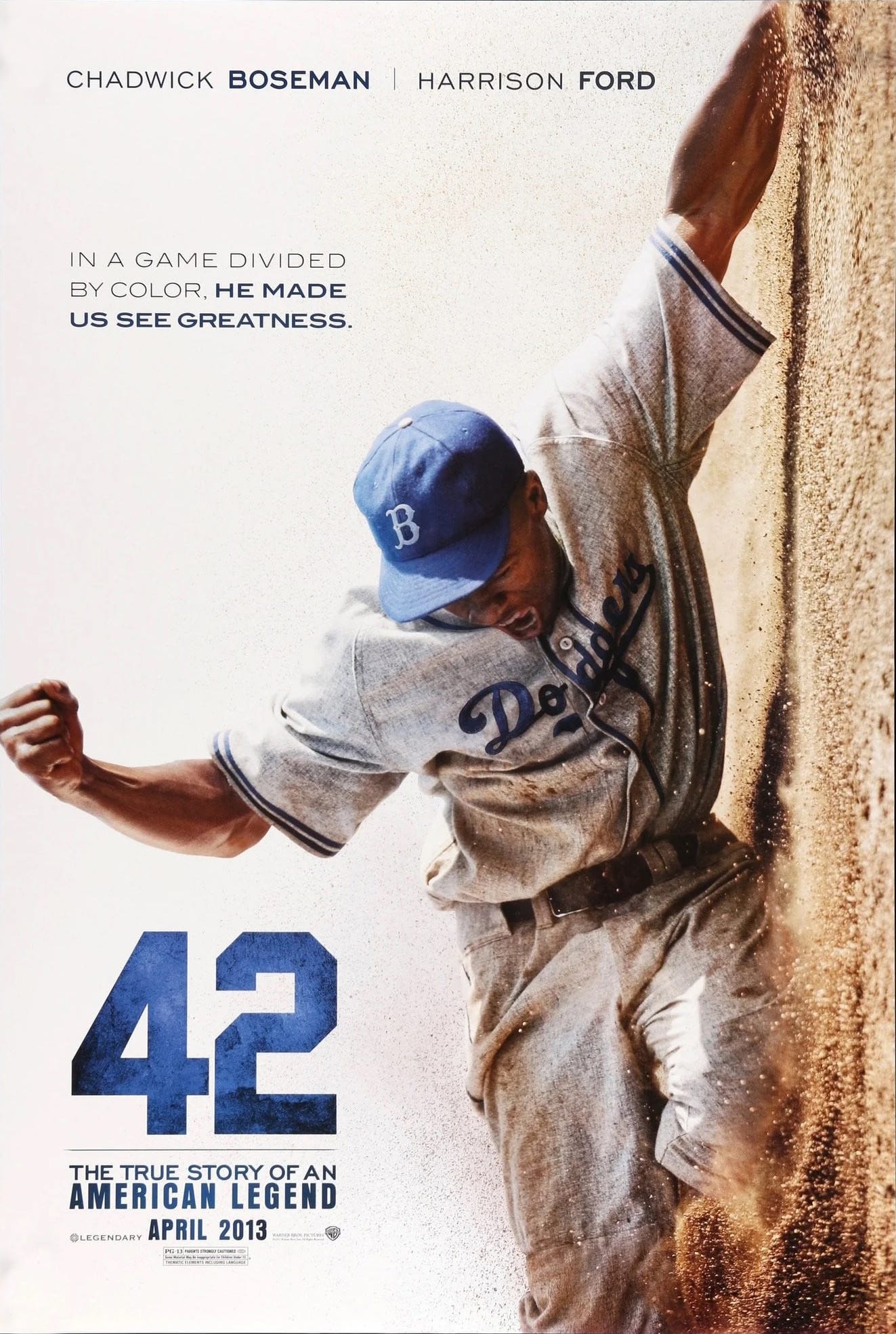 Movie poster for the 2013 film 42